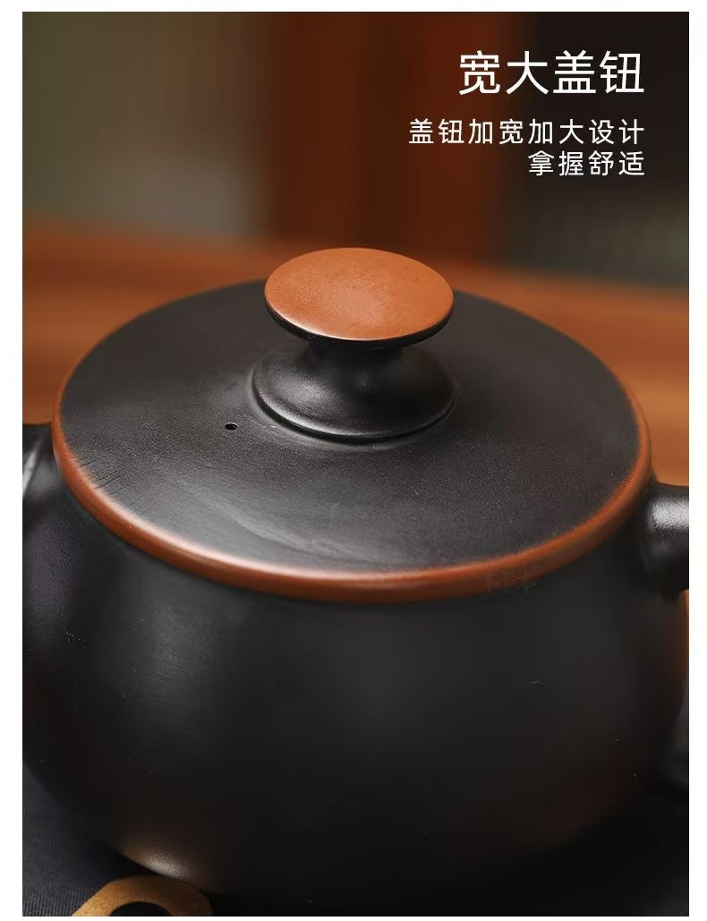 【3號 】紫陶鴻運當頭漢瓦壺大容量素面