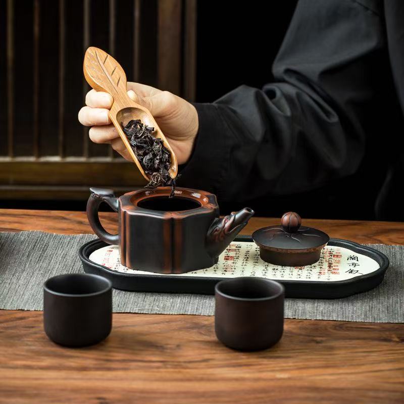 【12號】紫陶六方壺 可提 可旋轉 可鳳鳴 大開口 好清洗