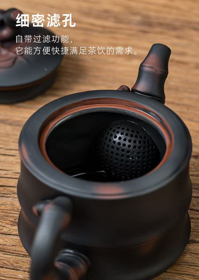 【20號】紫陶竹節壺