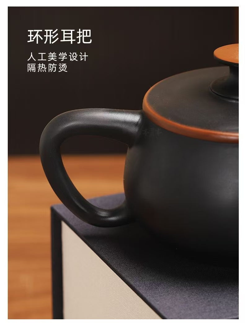 【3號 】紫陶鴻運當頭漢瓦壺大容量素面